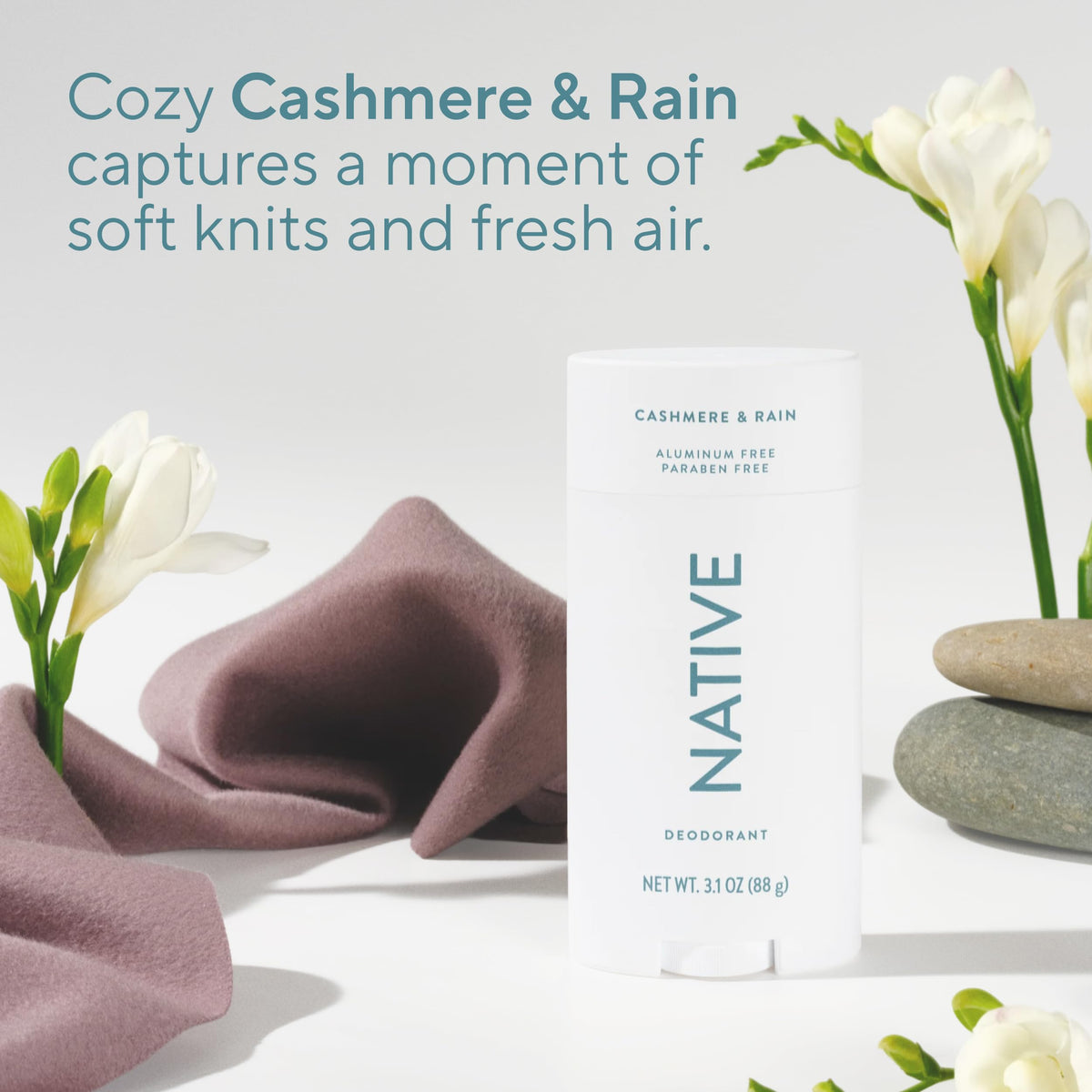 Close-up of Native Deodorant ingredients