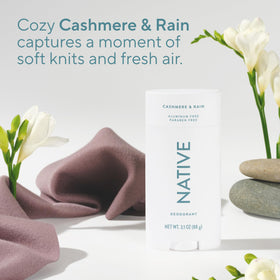 Close-up of Native Deodorant ingredients