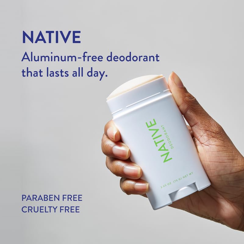 Close-up of Native Deodorant stick showing smooth application
