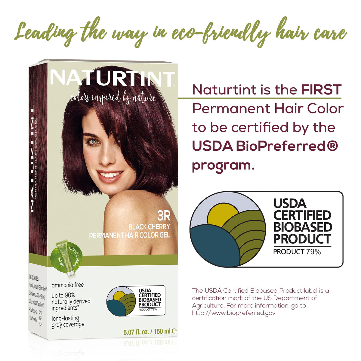 Close-up of Naturtint 3R Black Cherry hair color tube