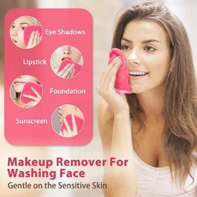 Close-up of Natwag microfiber makeup remover cloth texture