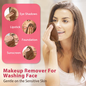 Close-up of Natwag reusable makeup remover cloth showing texture