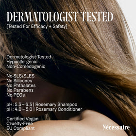 Close-up of Nécessaire Rosemary Conditioner texture