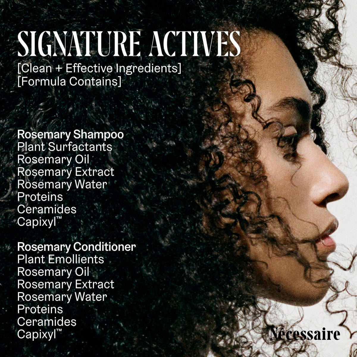 Close-up of Nécessaire Rosemary Shampoo texture
