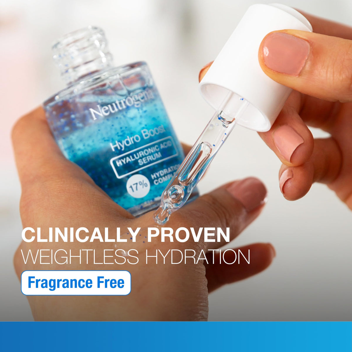 Close-up of Neutrogena Hydro support serum texture