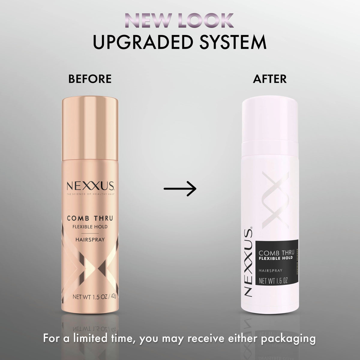 Close-up of Nexxus Comb Thru Hairspray nozzle