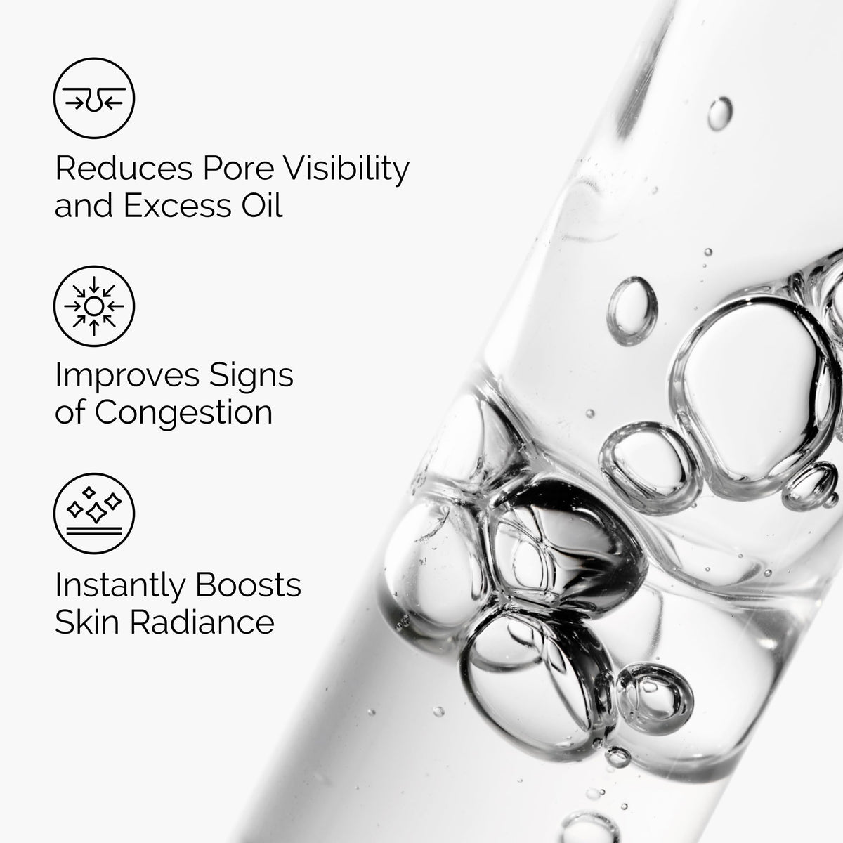 Close-up of Niacinamide serum texture