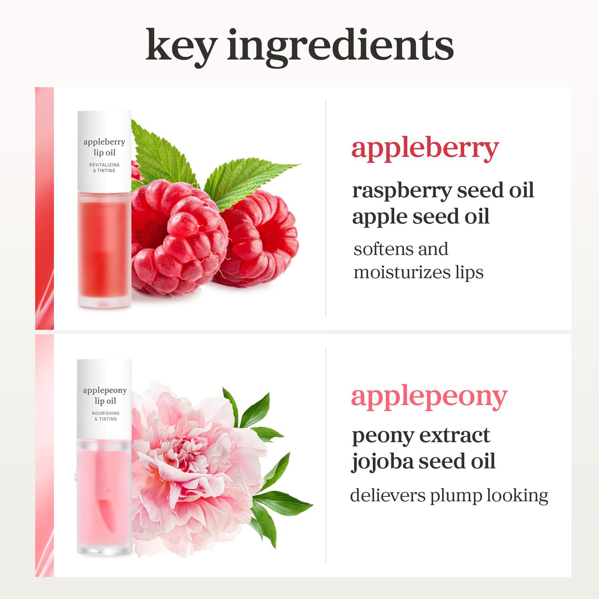 Close-up of NOONI lip gloss applicator
