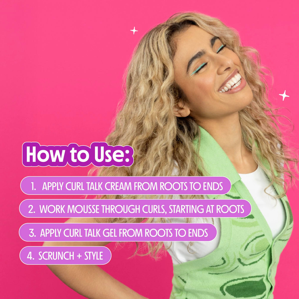 Close-up of Not Your Mother's Curl Talk Activating Mousse texture