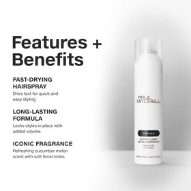 Close-up of nozzle on Paul Mitchell Super Clean Extra Hairspray