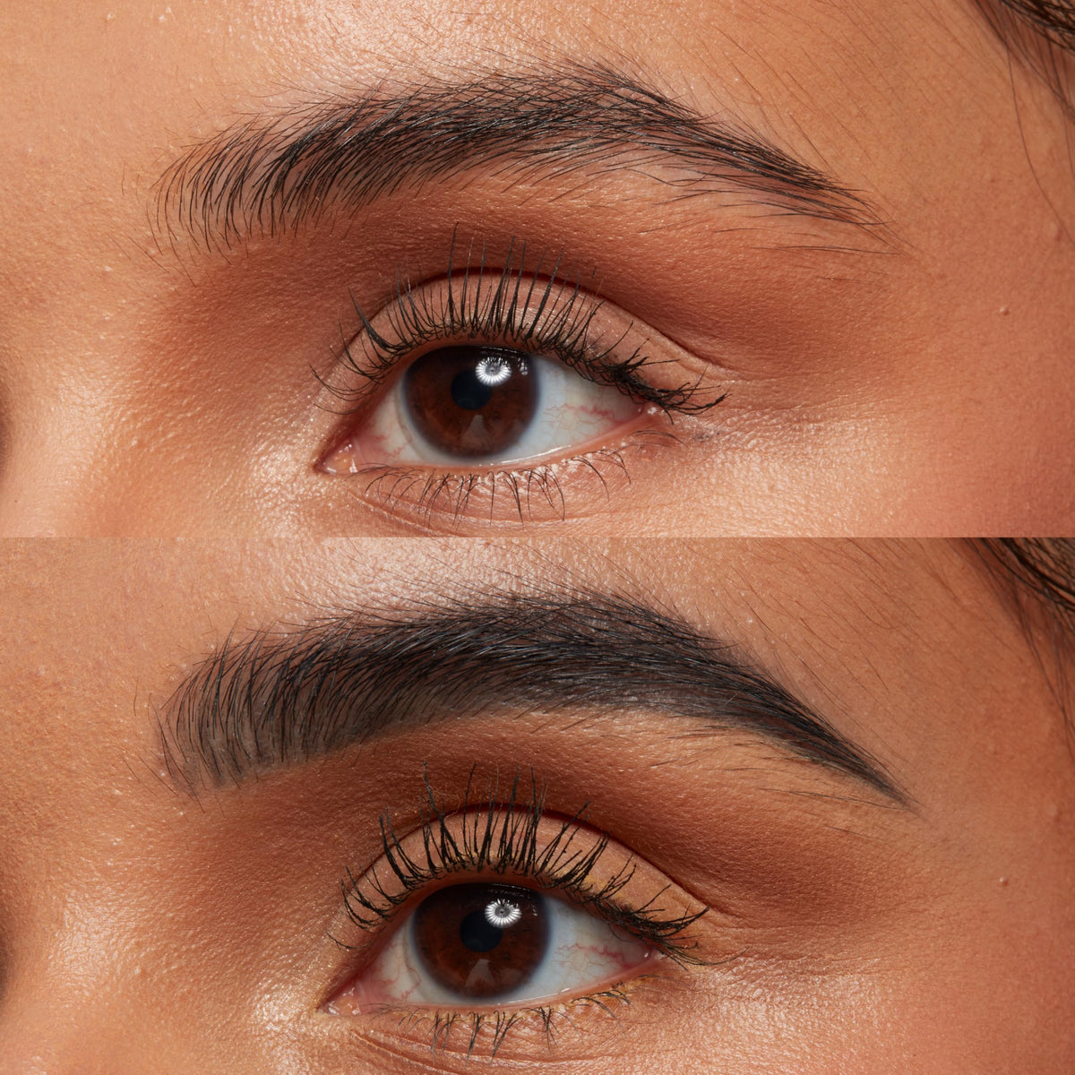 Close-up of NYX Brow Pencil in Grey with packaging