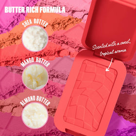 Close-up of NYX Buttermelt Powder Blush texture