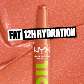 Close-up of NYX Fat Oil Slick Click Lip Balm applicator