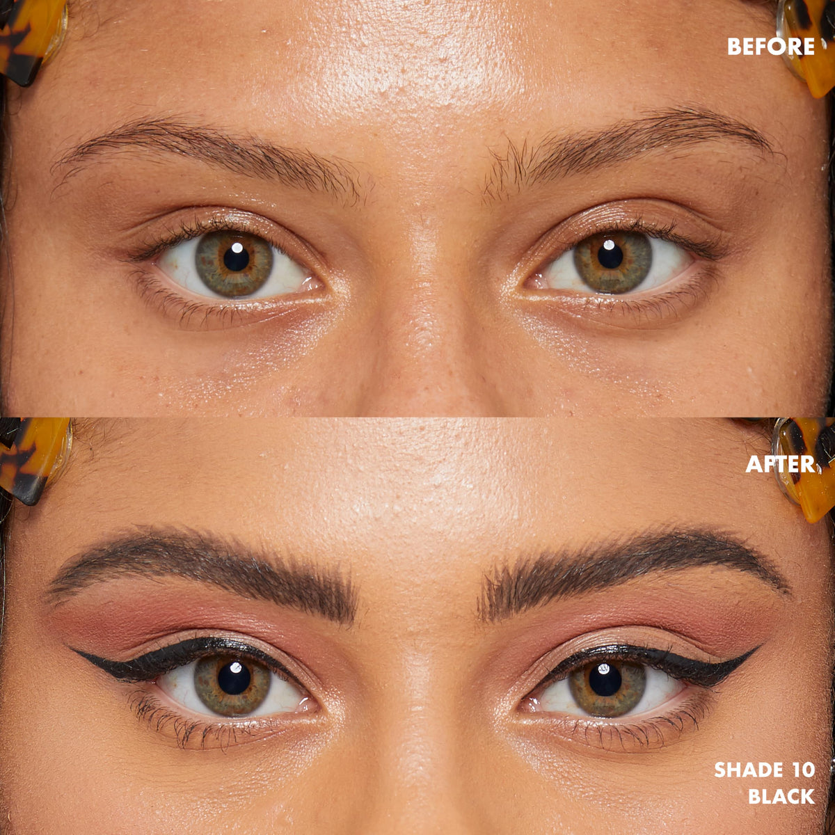 Close-up of NYX Lift & Snatch Eyebrow Tint Pen micro brush tip