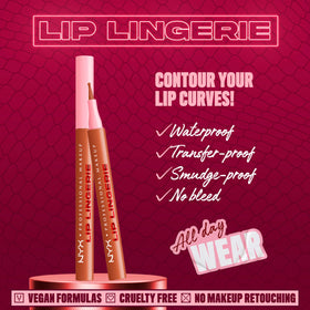 Close-up of NYX Lip Lingerie Liner Stain applicator tip