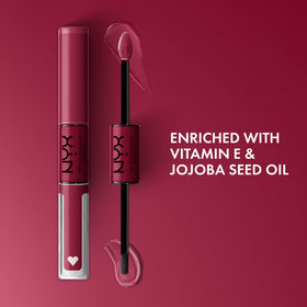 Close-up of NYX Shine Loud Liquid Lipstick applicator