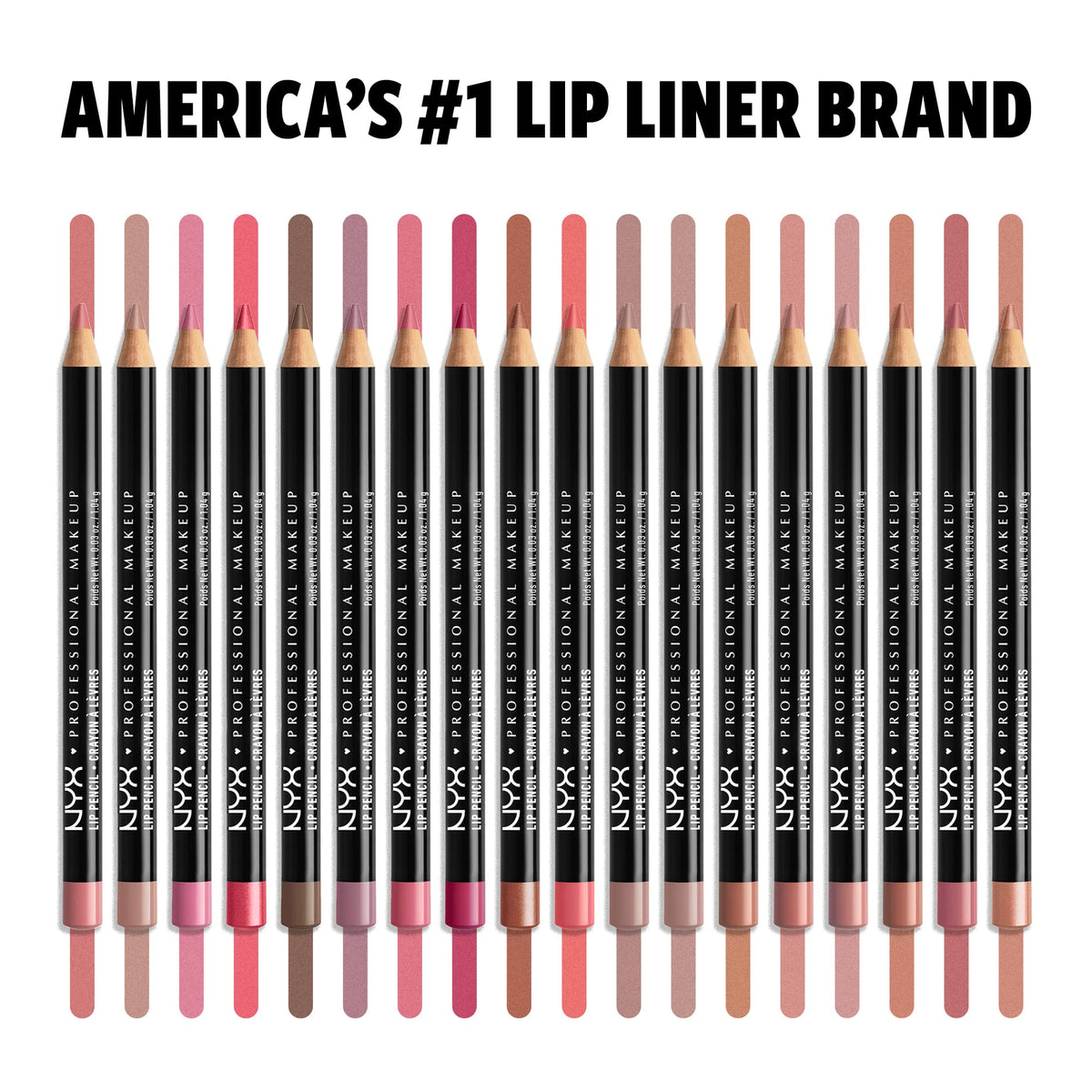 Close-up of NYX Slim Lip Pencil tip