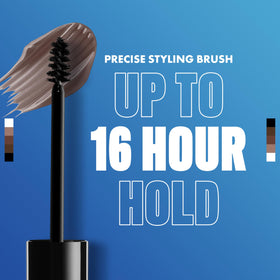 Close-up of NYX The Brow Glue Taupe eyebrow gel