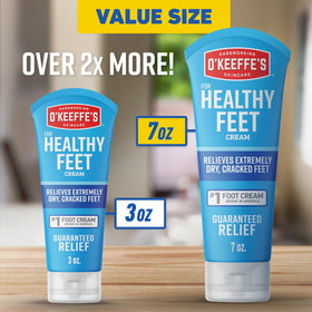 Close-up of O'Keeffe's Healthy Feet Cream texture