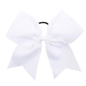 Close-up of OAOLEER cheer hair bow with ponytail holder