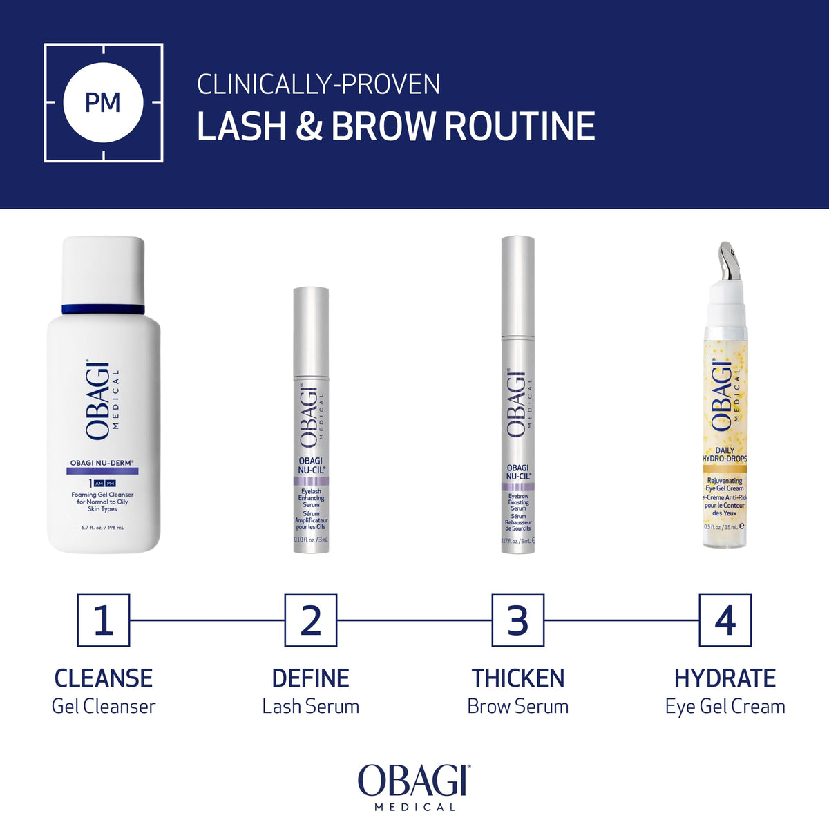 Close-up of Obagi Nu-Cil Eyelash support Serum applicator