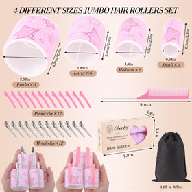 Close-up of obeoby hair rollers in various sizes