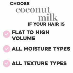 Close-up of OGX Coconut Milk Hair Serum texture