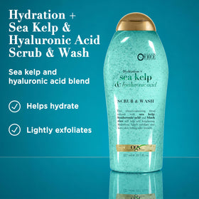 Close-up of OGX Hydration + Sea Kelp Body Scrub texture