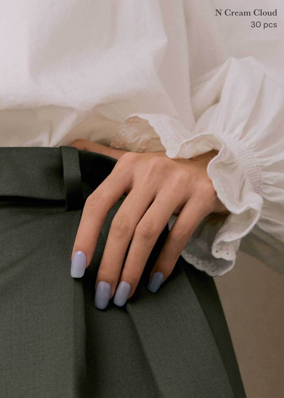 close-up of ohora Semi Gel Nail Strips showing texture