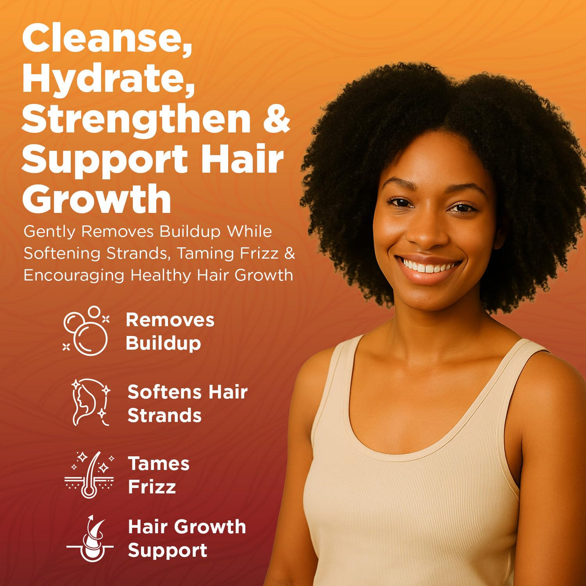 Close-up of Okaga Batana Oil Shampoo texture