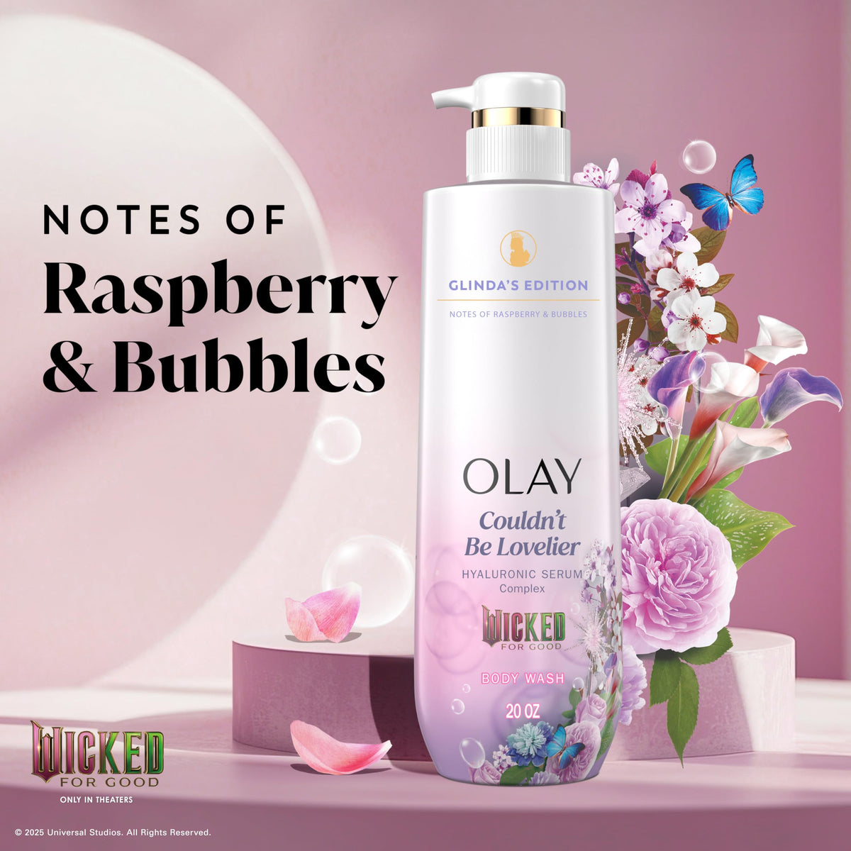 Close-up of Olay Couldn't Be Lovelier Body Wash texture