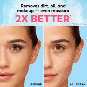 Close-up of Olay Makeup Remover Wipes on a bathroom counter