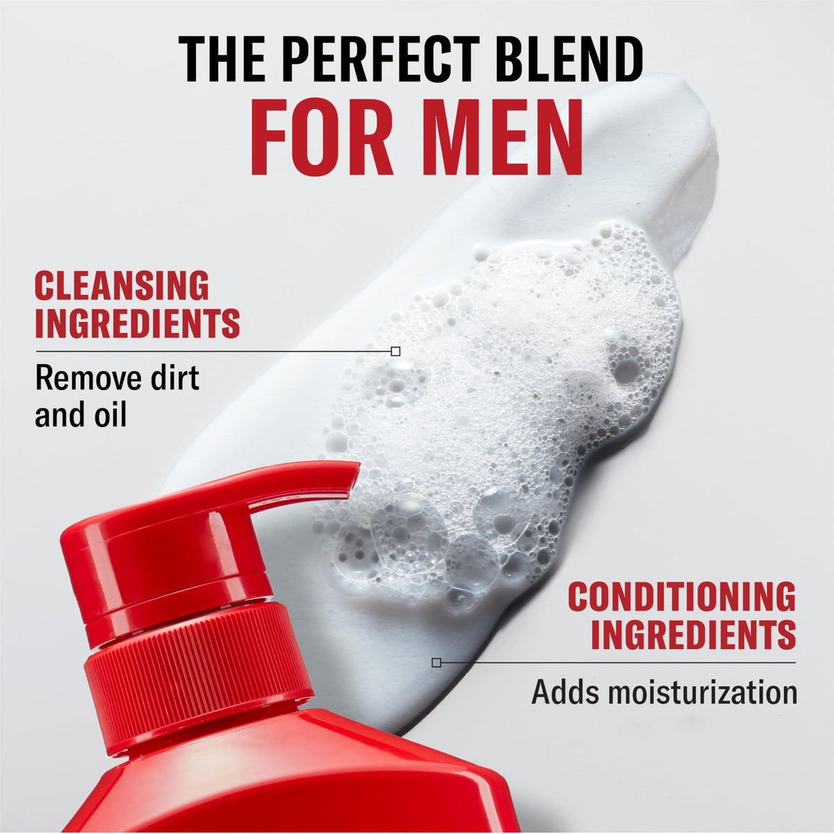 Close-up of Old Spice Fiji 2-in-1 Shampoo and Conditioner texture