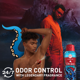 Close-up of Old Spice Krakengard Body Spray nozzle