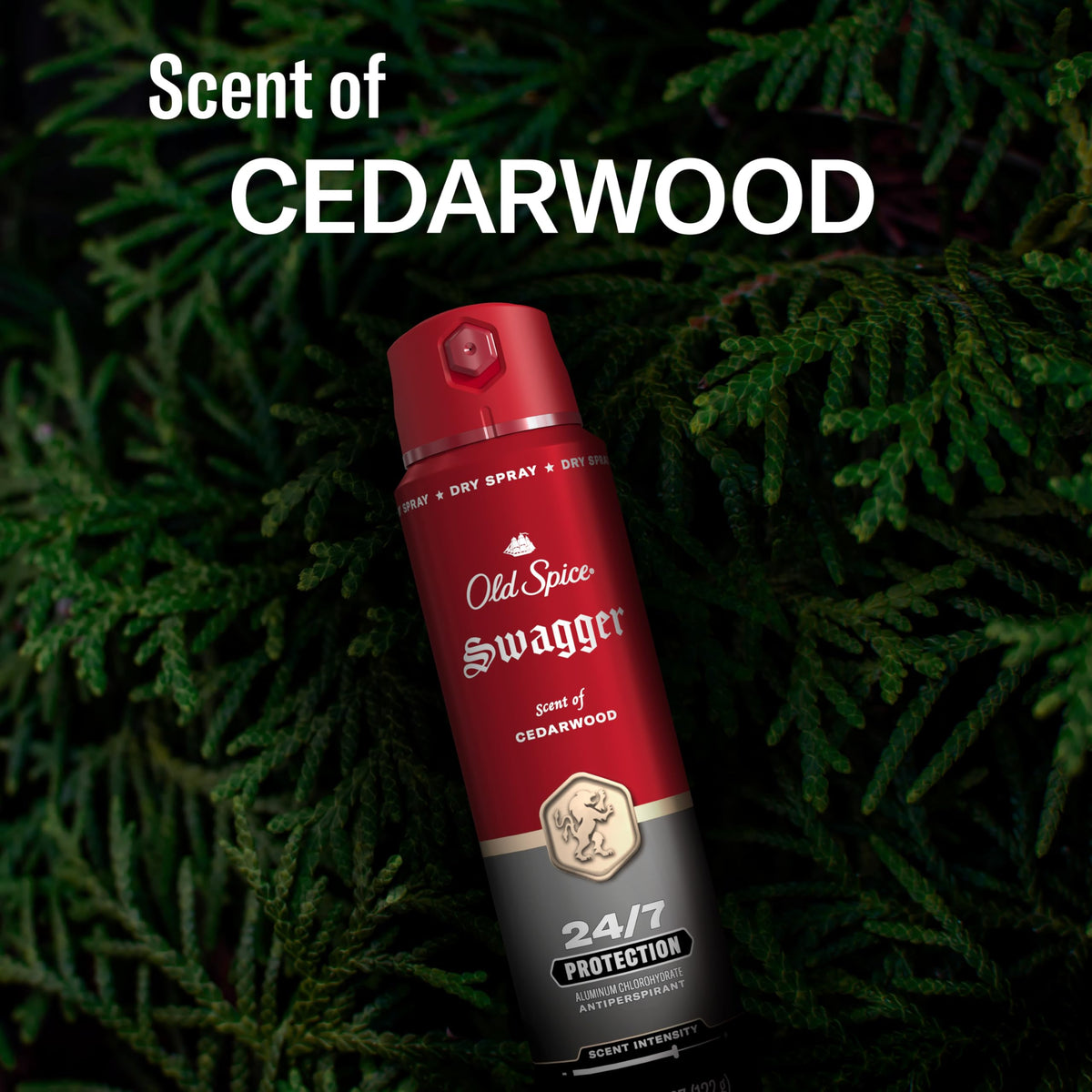 Close-up of Old Spice Swagger Antiperspirant Deodorant Spray nozzle
