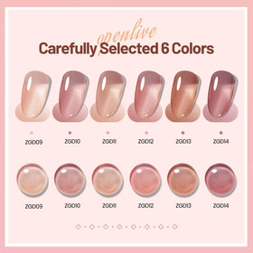 Close-up of OpenLive Jelly Nail Polish in pale purple shade
