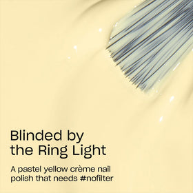 Close-up of OPI Blinded by the Ring Light nail polish brush