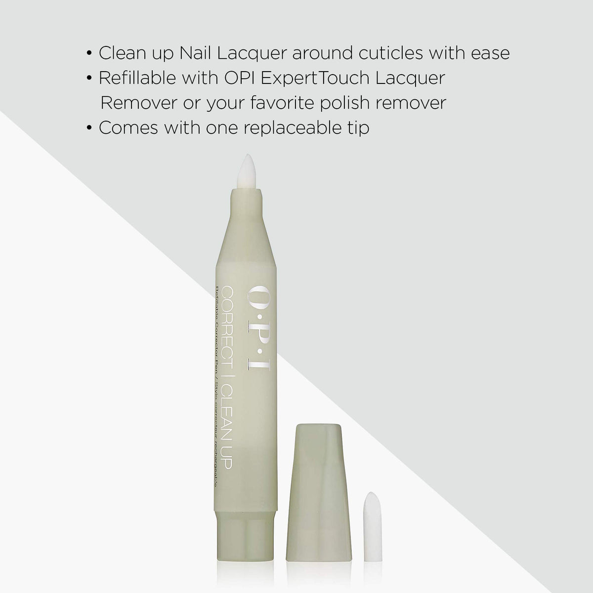 Close-up of OPI Correct Clean Up Nail Polish Remover Pen tip