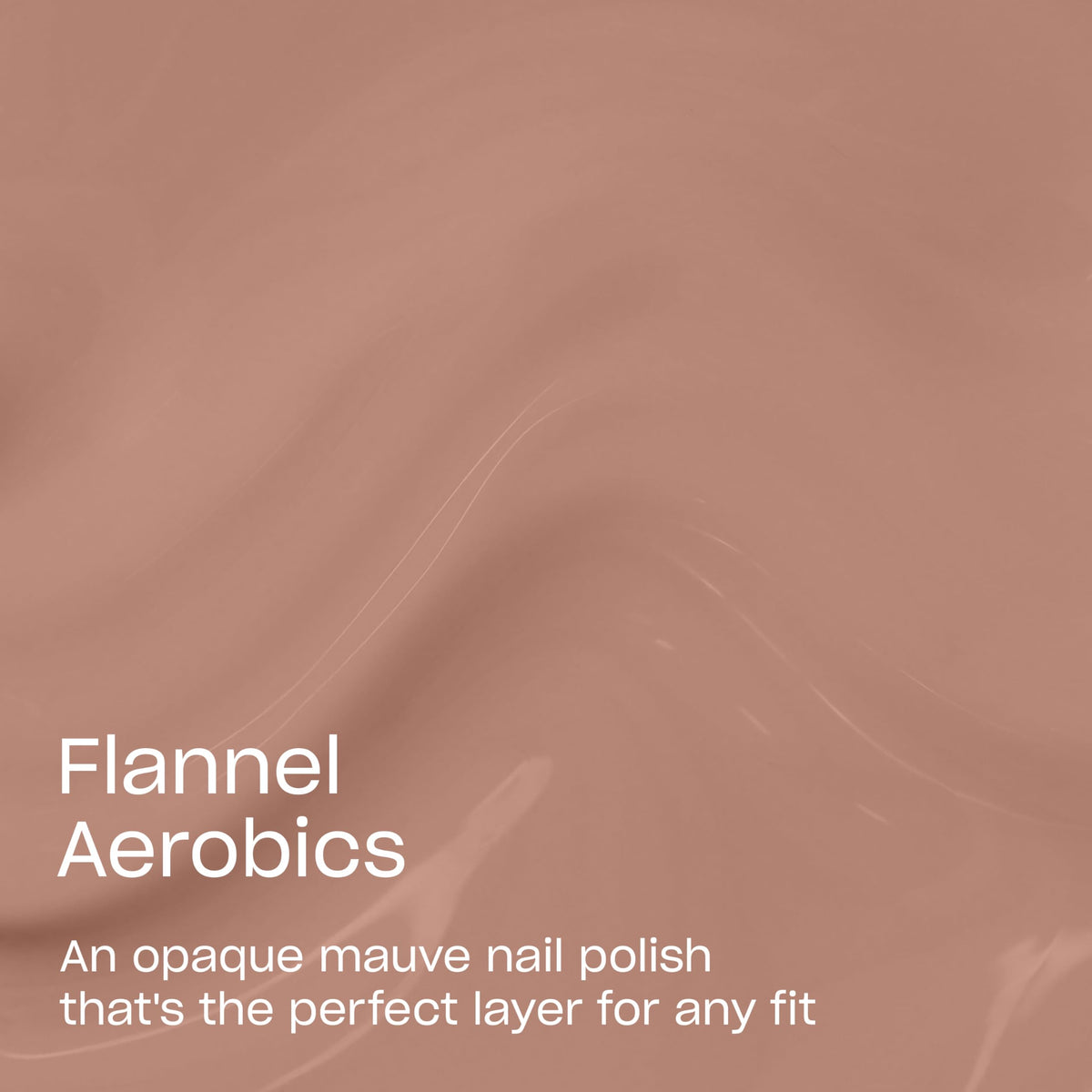 Close-up of OPI Flannel Aerobics nail polish bottle