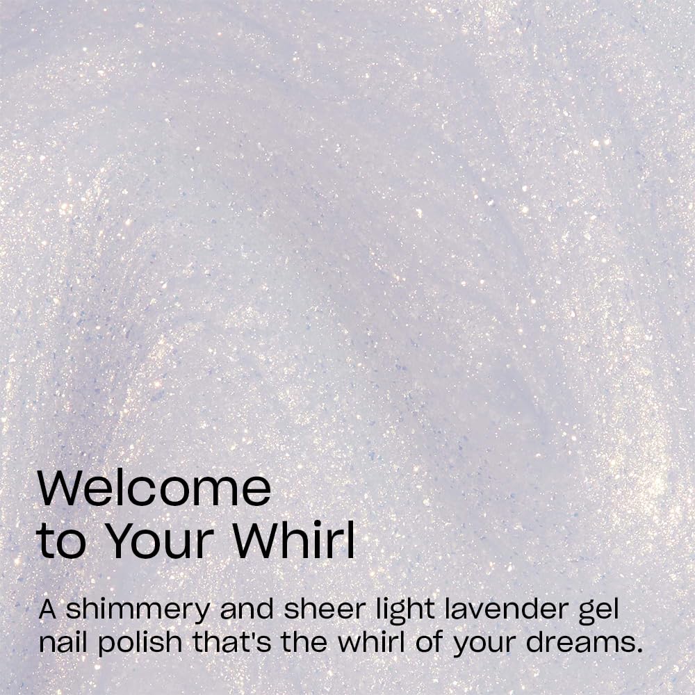 Close-up of OPI GelColor Sheer Lavender Shimmer polish on nails