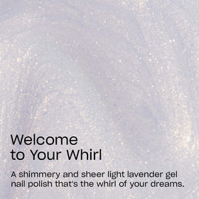 Close-up of OPI GelColor Sheer Lavender Shimmer polish on nails