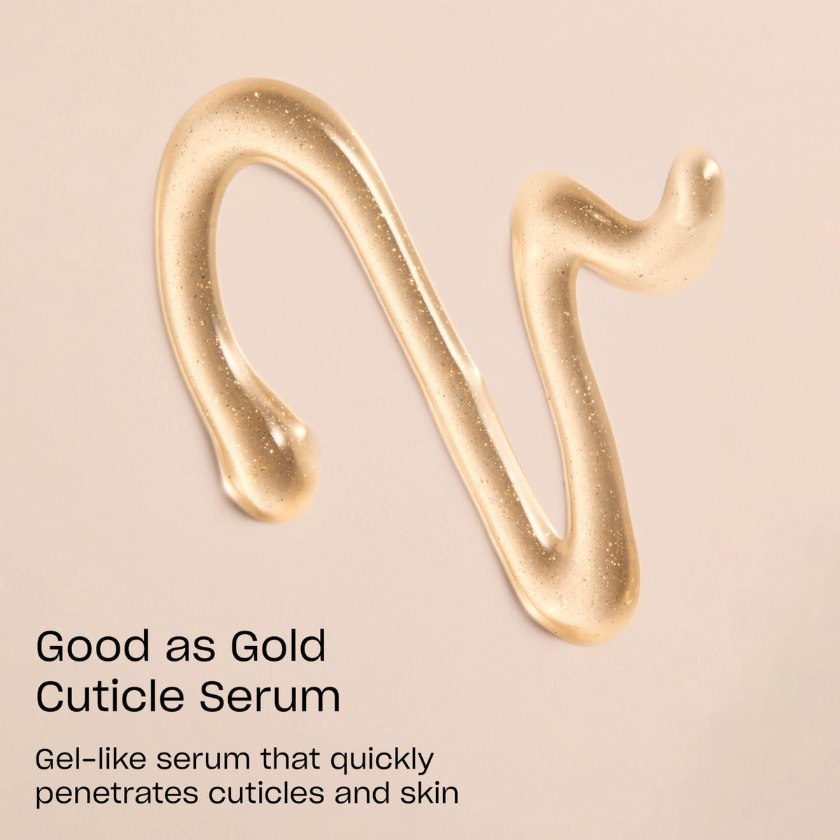 Close-up of OPI Good as Gold Cuticle Serum bottle