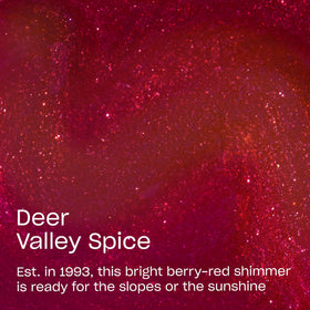 Close-up of OPI Infiniste Shine Nail Polish Deer Valley Spice bottle