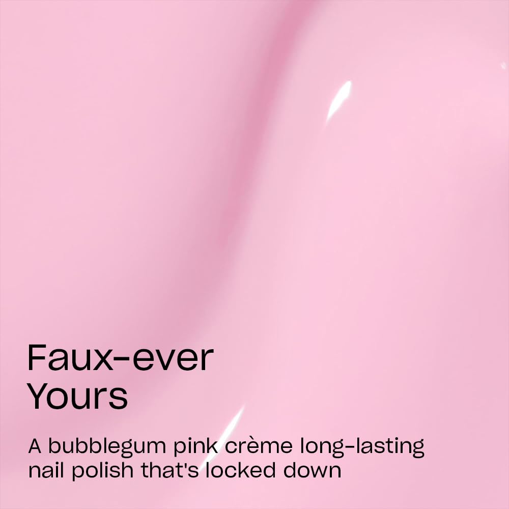 Close-up of OPI Infiniste Shine Nail Polish Faux-ever Yours on nails
