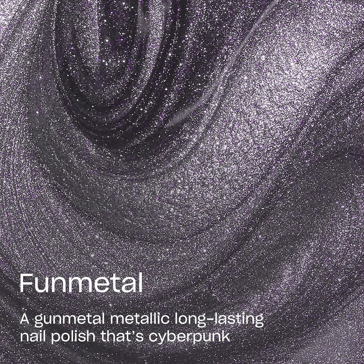 Close-up of OPI Infinite Shine Funmetal nail polish brush