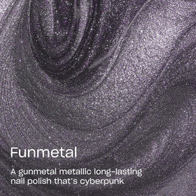 Close-up of OPI Infinite Shine Funmetal nail polish brush