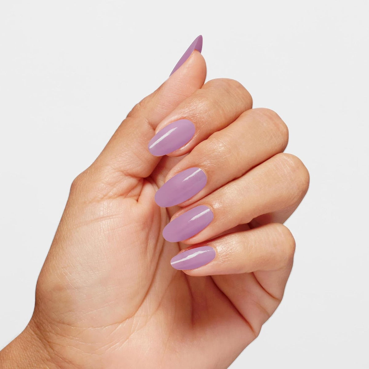 Close-up of OPI Infinite Shine Last Glam Standing Nail Polish brush