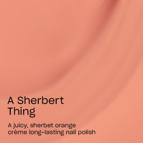 Close-up of OPI Infinite Shine Nail Polish A Sherbert Thing brush