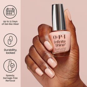 Close-up of OPI Infinite Shine Nail Polish brush