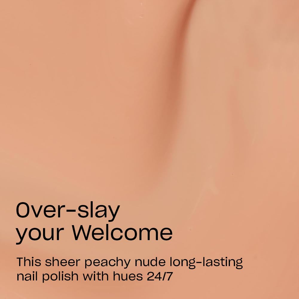 Close-up of OPI Infinite Shine Nail Polish Over-slay your Welcome bottle